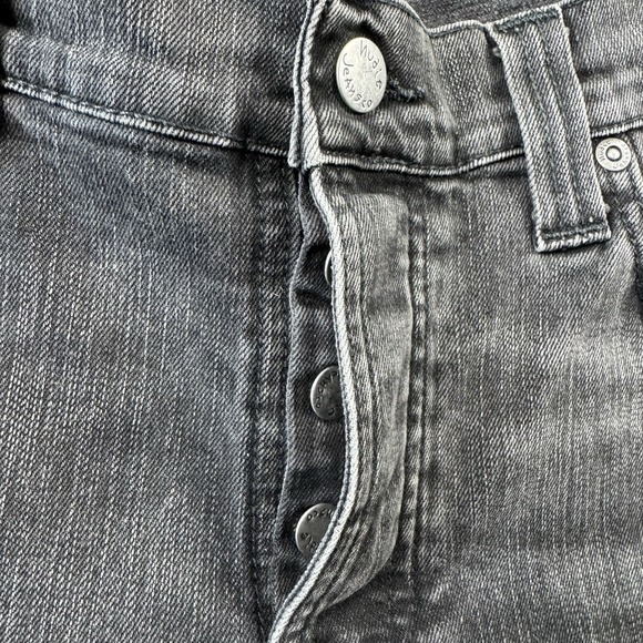 Nudie Grim Tim Black Haze Men's Denim Jeans Size 34x34 Excellent - Picture 7 of 8